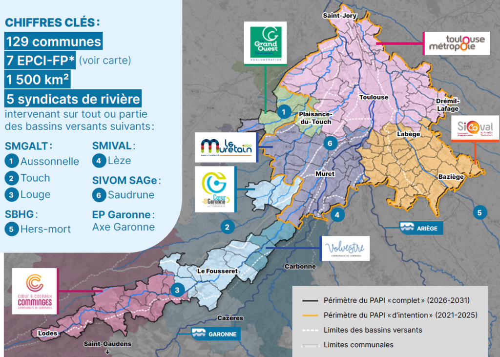 Cartographie du périmètre du PAPI complet